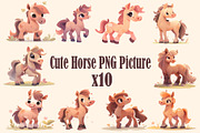 Cute animal collection 400 PNG, an Animal Illustration by DesignFolioHub (Thumbnail 26 of 34)