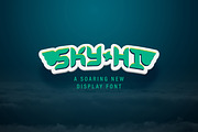 Sky-Hi, a Font by Mitch Made (Thumbnail 1 of 8)