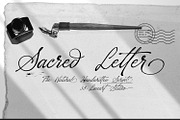 Sacred Letter - Natural Script, a Script Font by Ridha-38.lineart (Thumbnail 1 of 12)