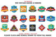 1046 VINTAGE BADGE & RIBBON, a Branding & Logo Template by Toonsteb (Thumbnail 12 of 19)