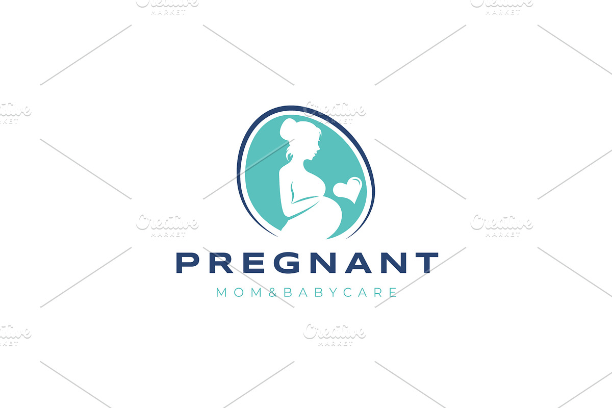 Pregnant icon template illustration, a Branding & Logo Template by Dyn Studio (Photo 1 of 2)