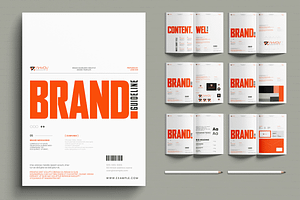 Brand Guidelines Corporate Identity, a Brochure Template by MightyDesign