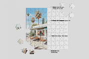 Puzzle Mockup Jigsaw Mockup 6 PSD, a Merchandise Mockup by GraphicVil (Thumbnail 3 of 9)