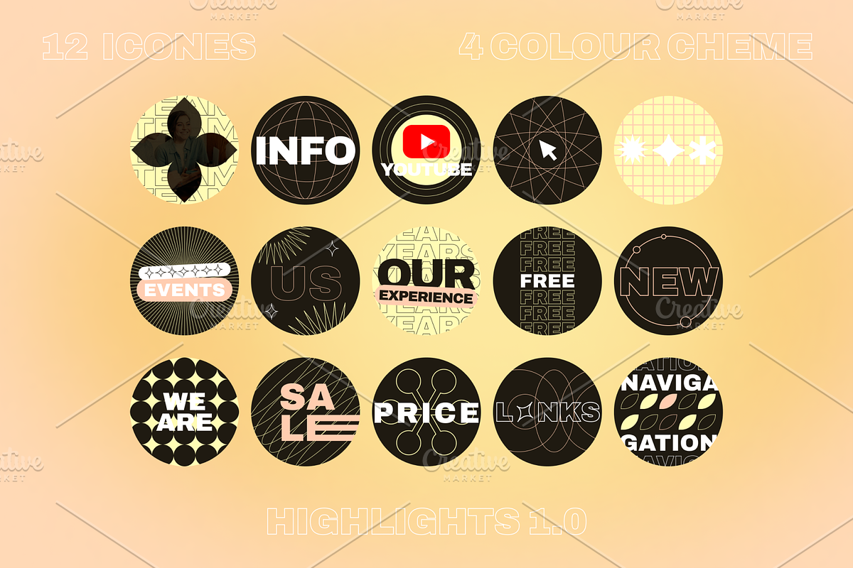 Modern Highlights Icons, an Icon by VHC GRAPHICS (Photo 4 of 4)
