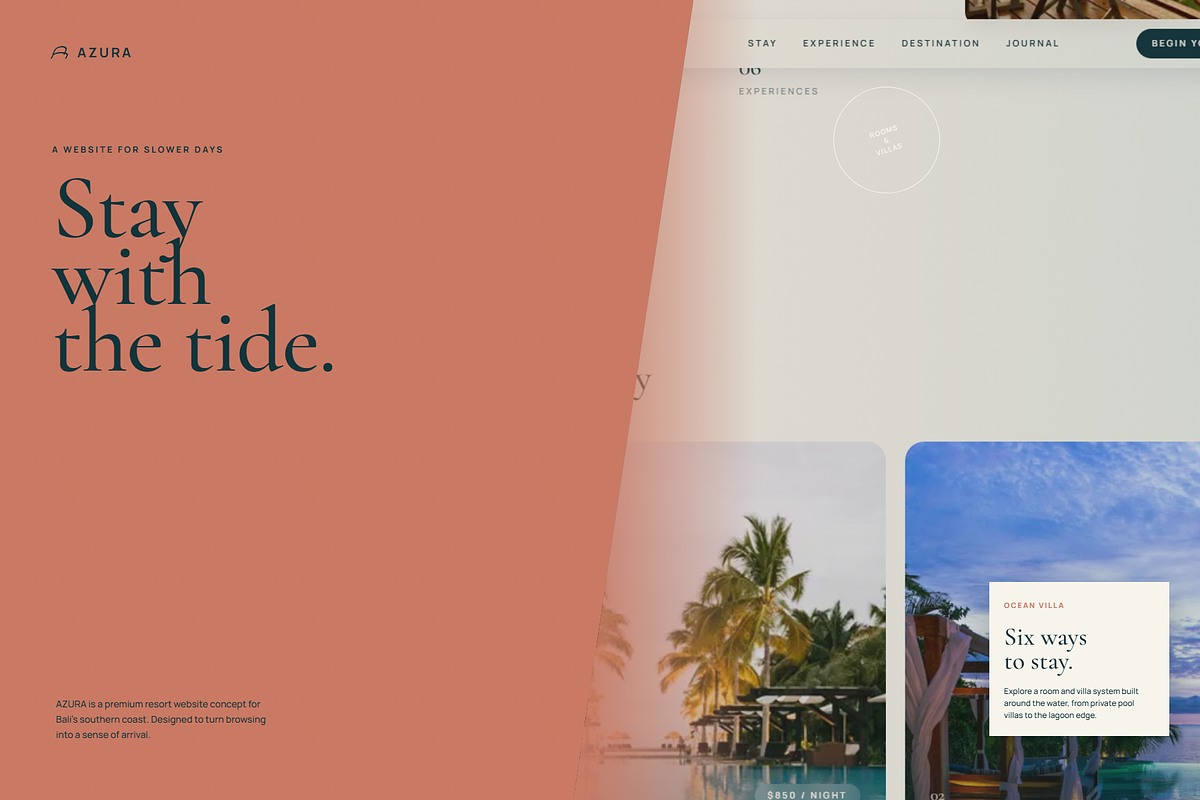 AZURA — Cinematic Resort, a Landing Page Template by AndriyFM (Photo 5 of 5)
