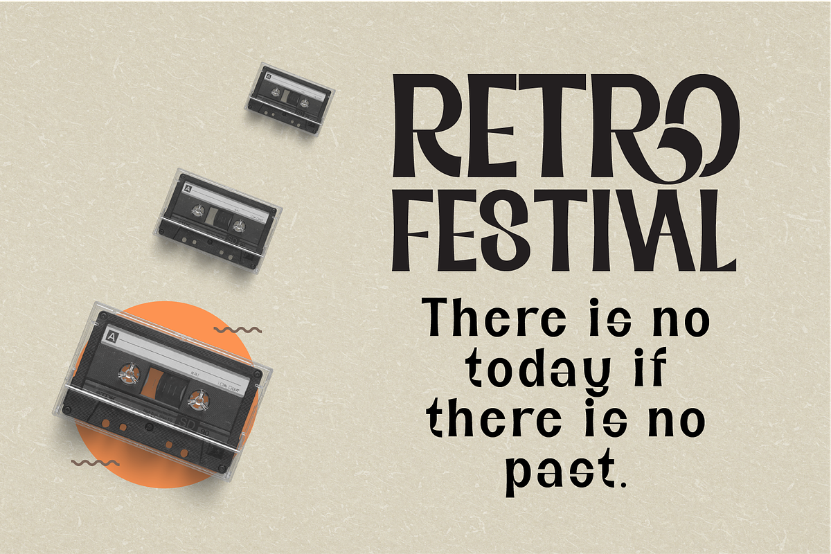 Black Sansa - Retro Display Font, a Font by AuthenType (Photo 10 of 12)