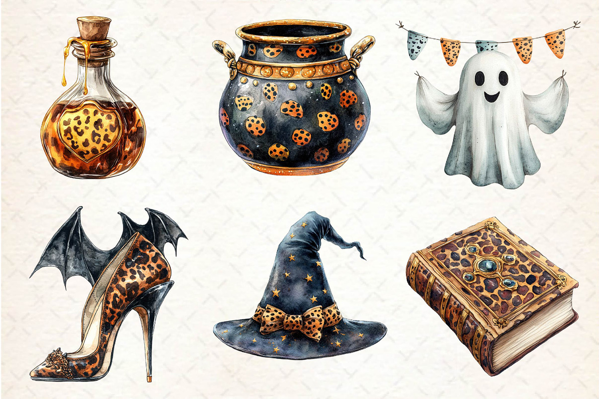 Elegant Halloween Clipart, an Illustration by Dream Creation (Photo 4 of 7)