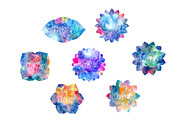 Chakras Part 2. Watercolor textures, a Decorative Illustration by Marina Demidova (Thumbnail 6 of 8)