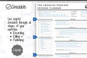 Editable PODCAST Planner Bundle Pack, a Templates & Theme by Templatables (Thumbnail 4 of 9)