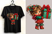 Whimsical Valentine Girl Clipart Bun, an Illustration by SVGArt (Thumbnail 3 of 8)