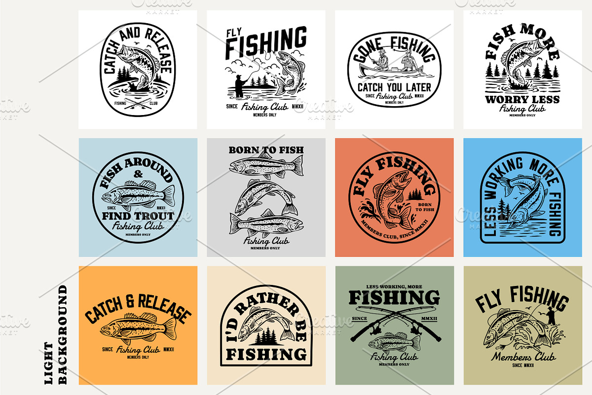 Fishing Design Collection - Mono, a Branding & Logo Template by cd-design.co (Photo 2 of 8)