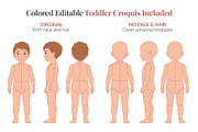 Toddler Fashion Croquis Bundle, a Person Illustration by Shorena Fashion Draws (Thumbnail 12 of 13)