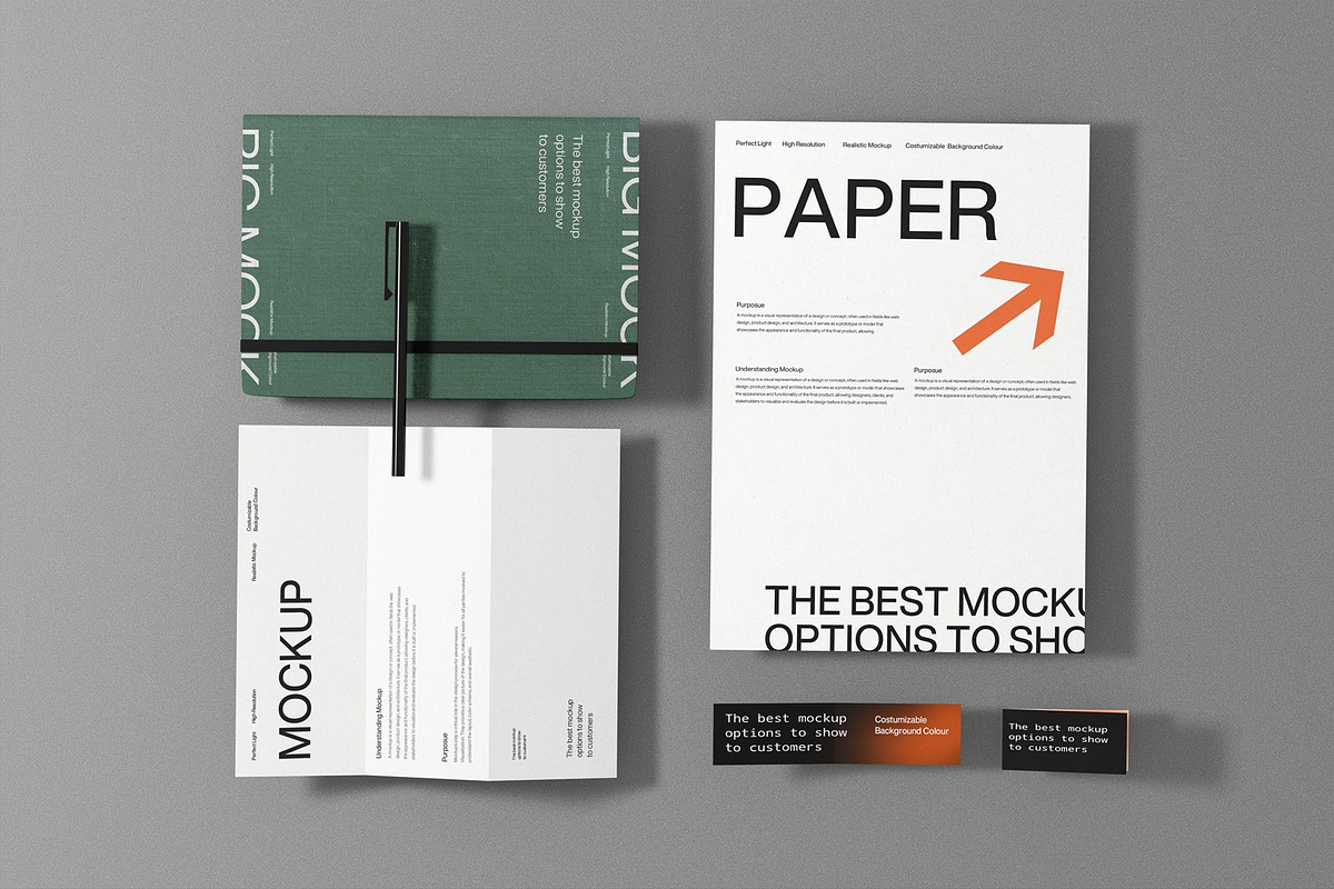 Modern Branding Guidelines Mockup, an Advertising Mockup by East Gallery (Photo 4 of 15)