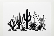 60 Desert Cactus Floral Silhouette, a Seasonal Illustration by Amazin_art (Thumbnail 36 of 38)
