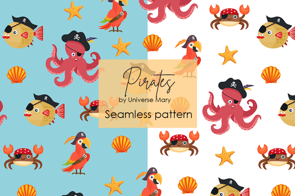 Pirates Vector Clipart Set, a Seasonal Illustration by Universe Mary (Photo 8 of 9)