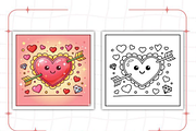 Hearts of Love Coloring Book, an Illustration by Ink Gallery (Thumbnail 7 of 9)