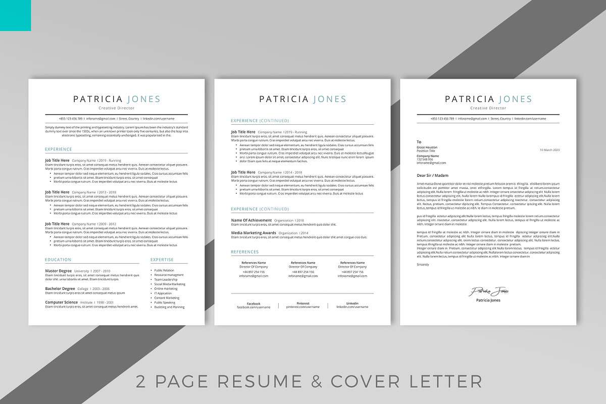 Resume/CV, a Resume Template by Creatune (Photo 4 of 7)