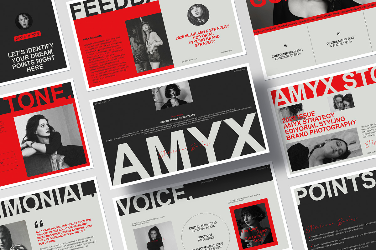 AMYX | Brand Strategy Template, a Presentation Template by Creatiya Type (Photo 6 of 11)