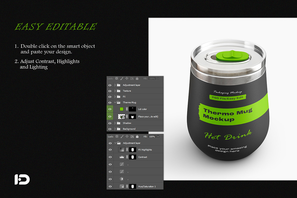 Thermo Mug Mockup Set, a Cups & Container Mockup by ForgeDesign (Photo 3 of 7)