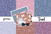 Travel Glitter Paper | Blue Glitter, a Texture Graphic by GlamArtZhanna (Thumbnail 1 of 3)