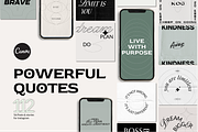 Powerful Instagram Quotes CANVA, a Social Media Template by Kimo Studio (Thumbnail 1 of 9)