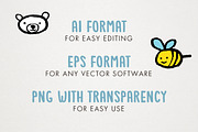 Baby Animals Icons Clipart, an Icon by Lemonade Pixel (Thumbnail 4 of 6)