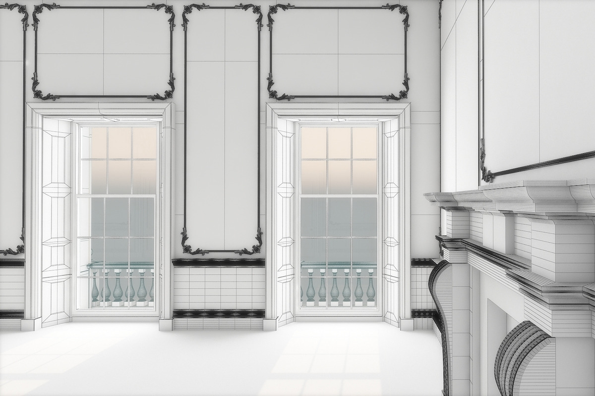 Classic Interior Hall 3D, an Architecture 3D Model by Giimann (Photo 12 of 12)