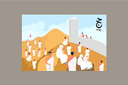 SALE Hajj Pilgrimage Bundle, a Person Illustration by bungamustia (Thumbnail 2 of 8)