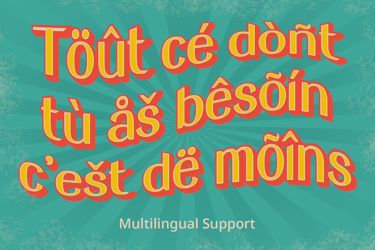Saphile 3D, a Sans Serif Font by Craft Supply Co. (Photo 7 of 8)