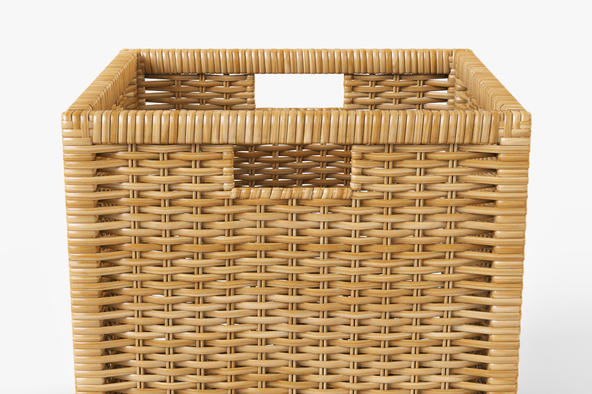 Rattan Basket Ikea Branas Natural, an Object 3D Model by Markelos (Photo 2 of 10)