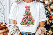 Coquette Pink Bow Christmas Tree PNG, an Illustration by Sublimation Artist (Thumbnail 8 of 9)