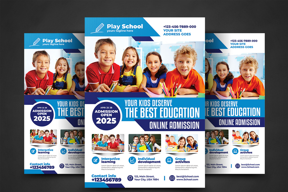 School Flyer, a Flyer Template by AfzaalGraphics (Photo 1 of 4)