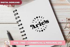 Aries Zodiac Sign SVG Cut Files