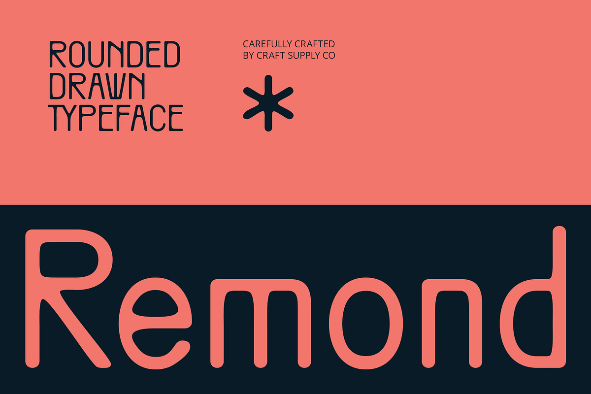 Remond Rounded Drawn, a Sans Serif Font by Craft Supply Co. (Photo 1 of 8)