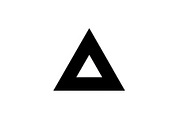 20 Black Triangle Geometric Icons, an Icon by Gfx_Store (Thumbnail 9 of 10)
