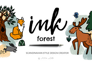 Scandinavian Forest fun ink creator