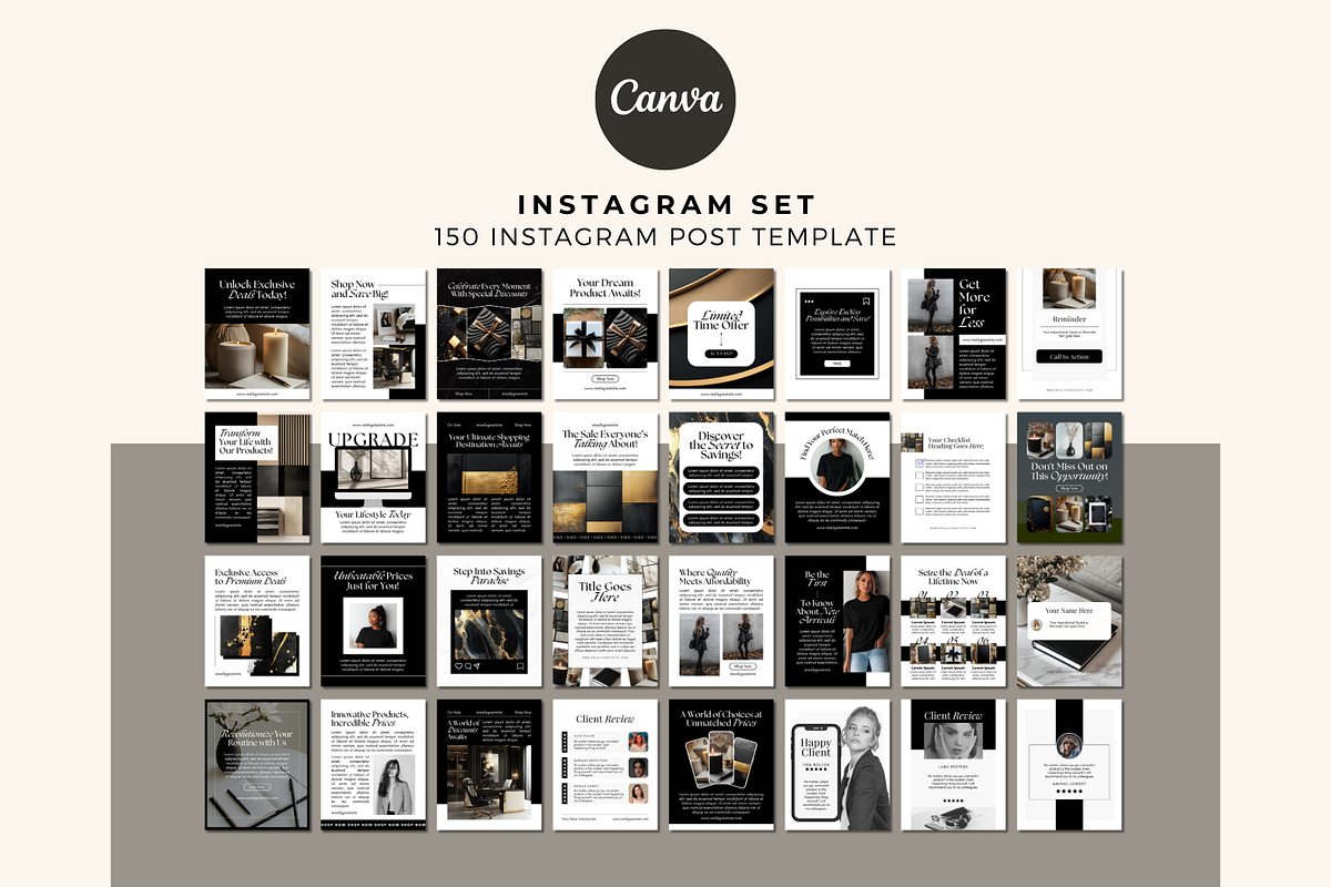 Elegant Instagram Set Canva, a Social Media Template by The Blog Creative (Photo 4 of 8)