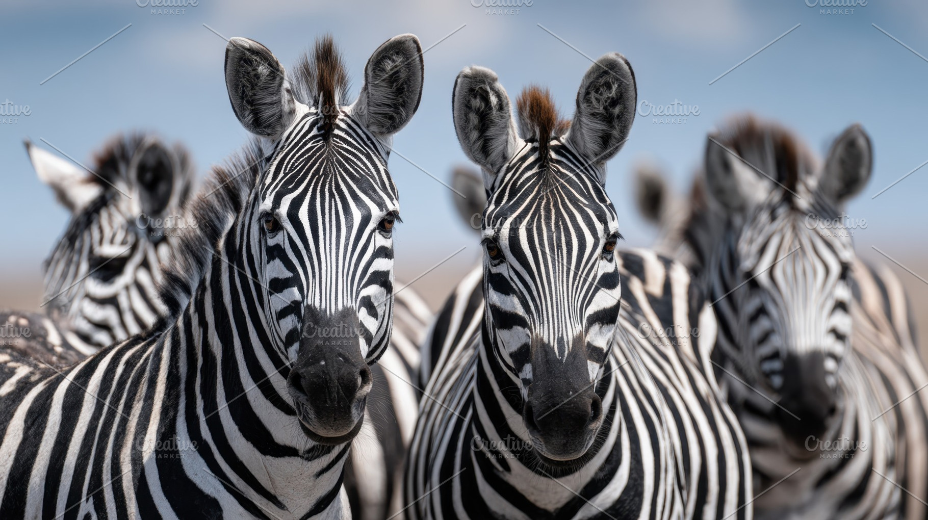 Zebras gather in the wild under sun, a Photo by Beautiful things
