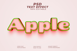 Apple PSD Text Style Effect