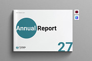 Annual Report Template Landscape, a Brochure Template by Work-Envance (Thumbnail 1 of 12)