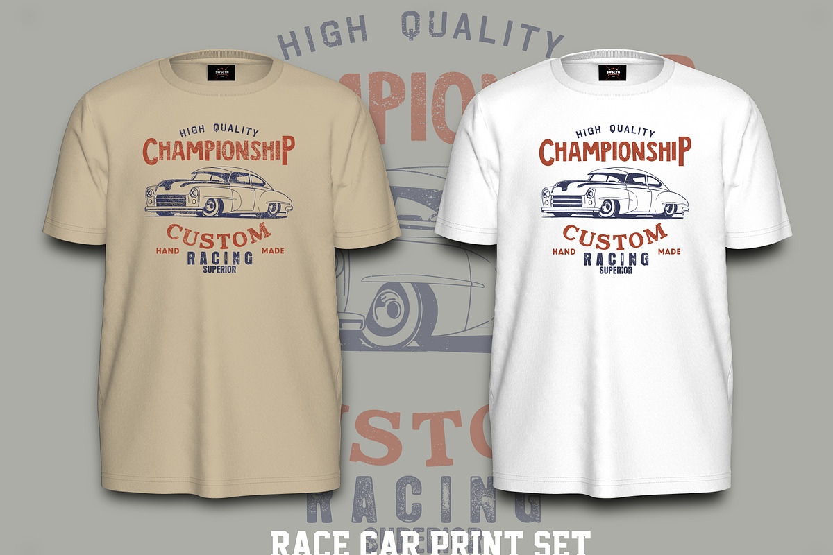 Race car print set, an Education Illustration by swsctn (Photo 4 of 6)
