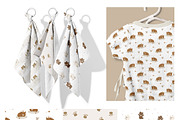 Floral kittens - clipart & patterns, an Animal Illustration by polikarpovaart (Thumbnail 10 of 15)