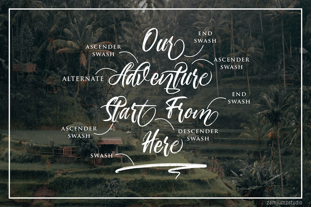 Billy Stranger, a Script Font by zamjumps (Photo 3 of 9)