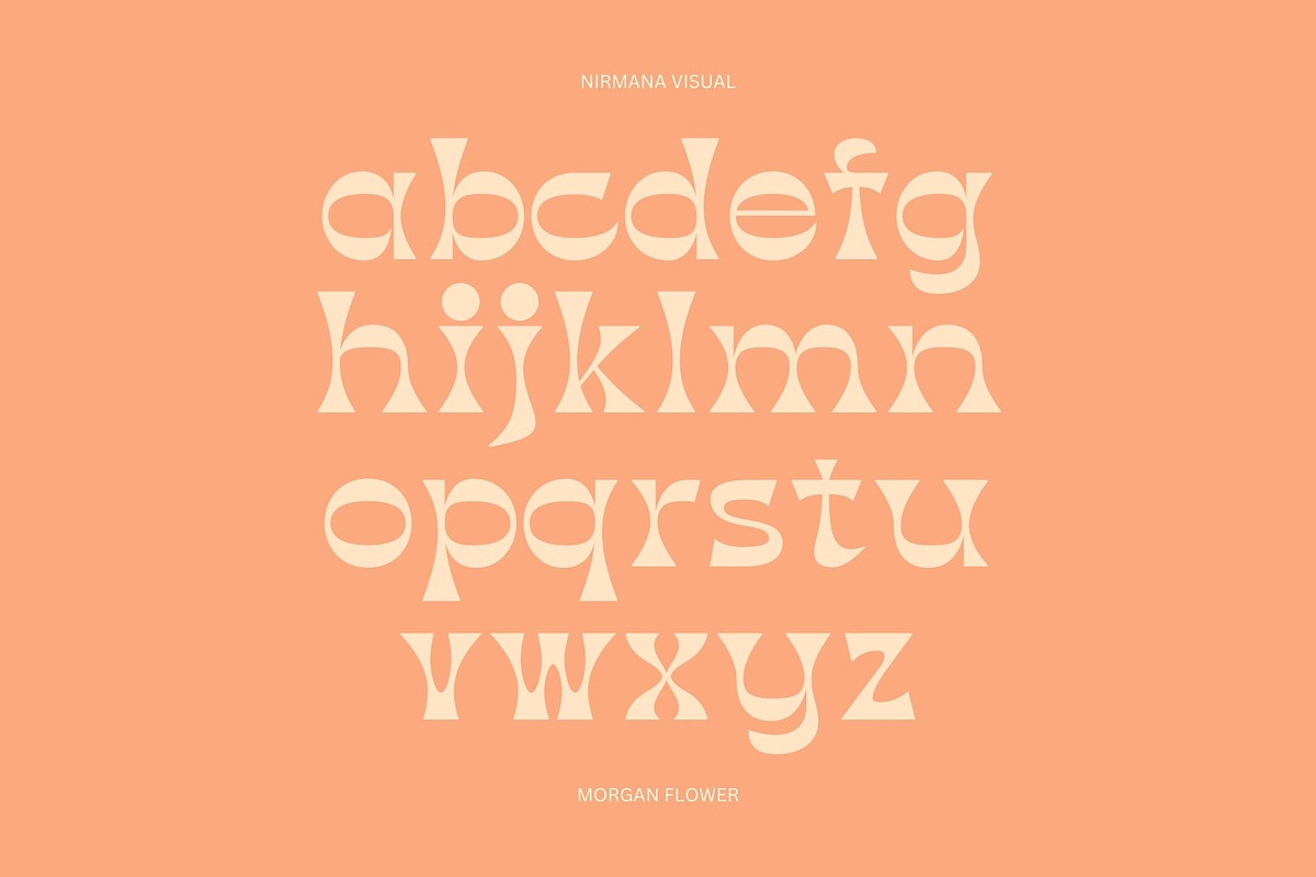 Morgan Flower - Retro Psychedelic, a Font by Nirmana Visual (Photo 6 of 11)