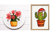 Christmas Cactus Clipart, an Illustration by Designworld (Thumbnail 3 of 6)