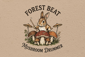 Forest beat illustration, an Animal Illustration by Vectorlina