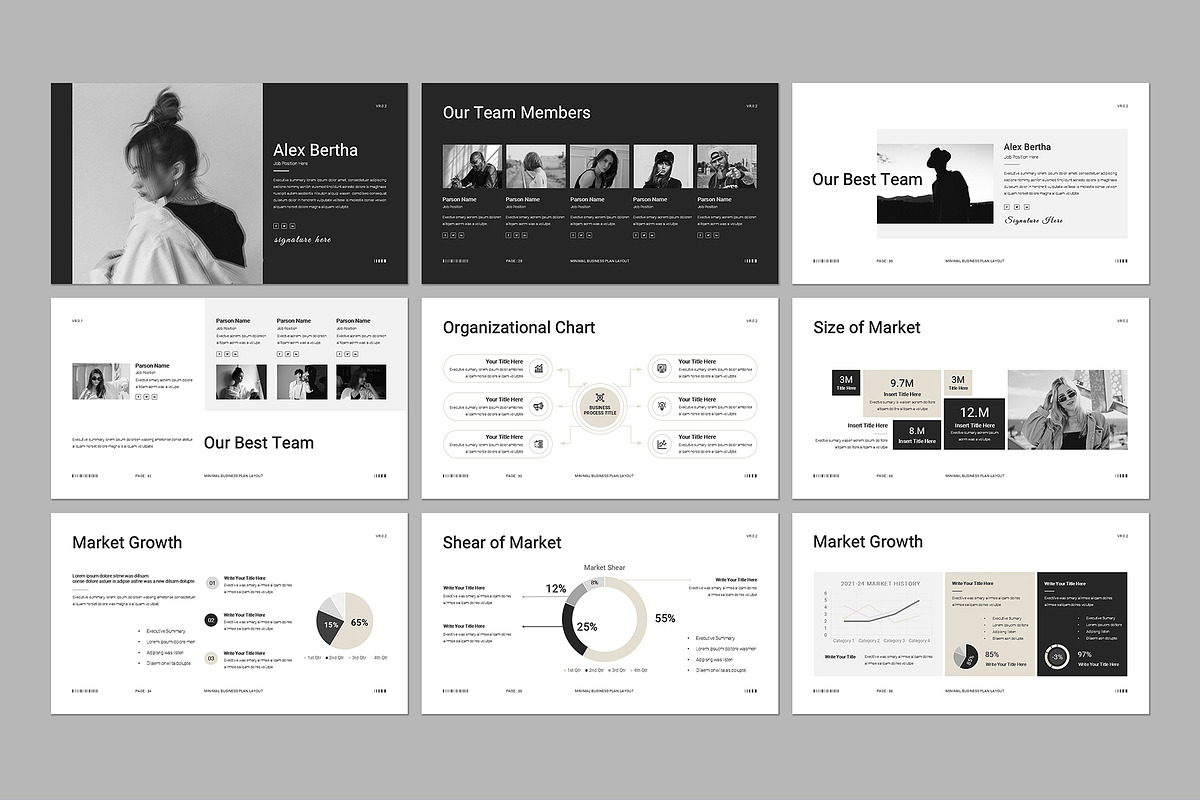 Minimal Business Plan Template preview 5