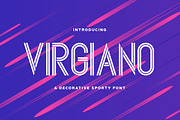 Virgiano - Decorative Sporty Font, a Font by StringLabs (Thumbnail 1 of 11)