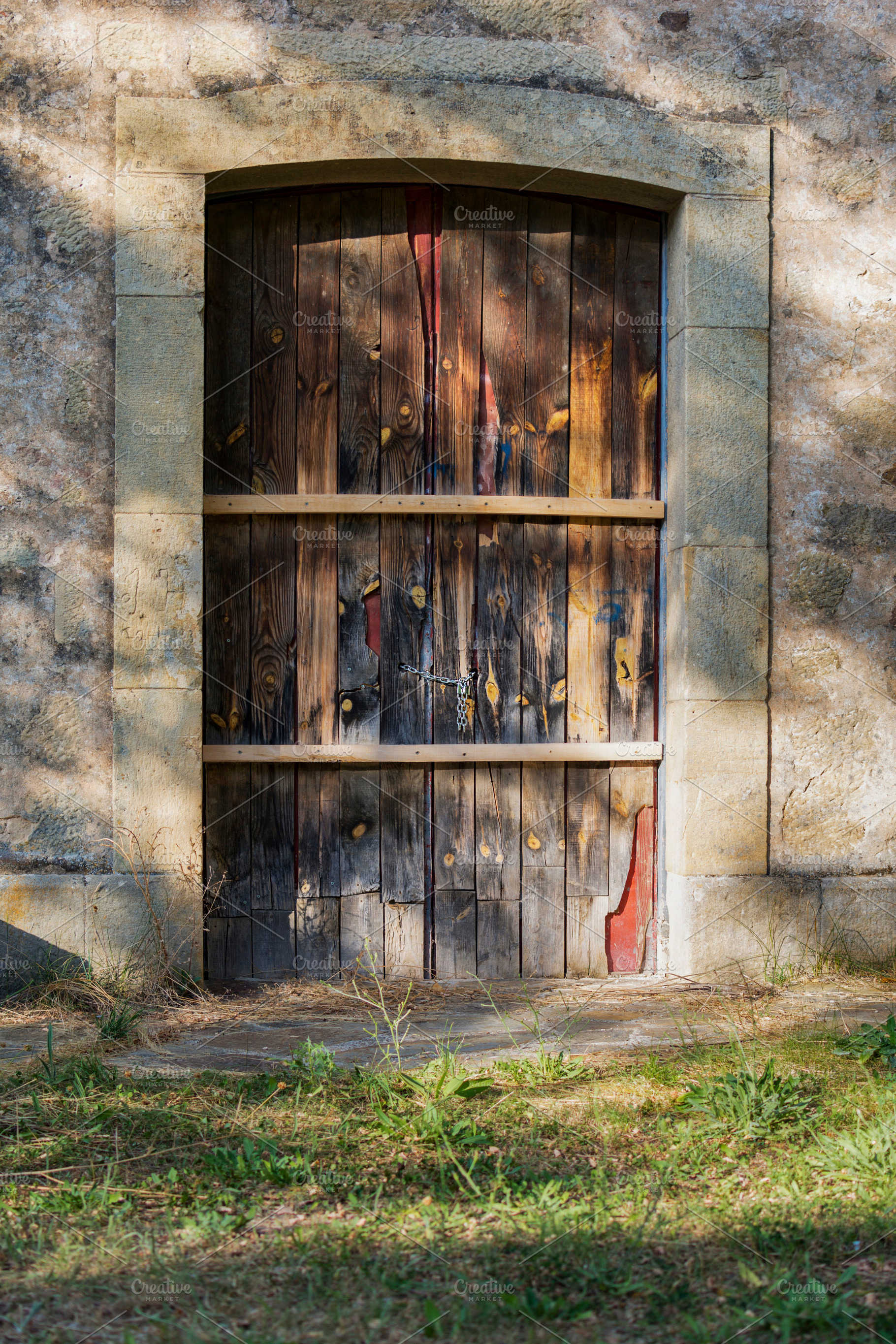 Old wooden door featuring door, old, and wood, an Architecture Photo by RaquelVizcaíno