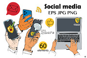 Social media, an Object Illustration by Olillia (Thumbnail 3 of 8)